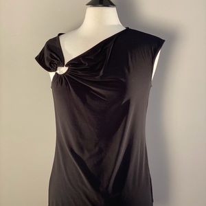 Travel by Tribal, Black Tank Blouse, Sz M